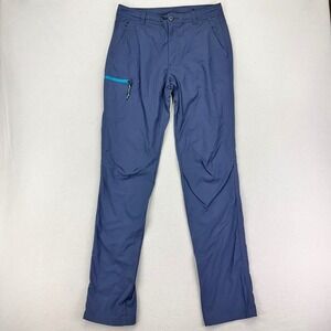 REI Co-op Trailmade Pants Mens 30x34 Blue Cargo Zip Pocket Outdoor Tech Hiking